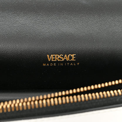 Versace Vitello Barocco Virtus Top Handle Shoulder Bag White 6 of 9