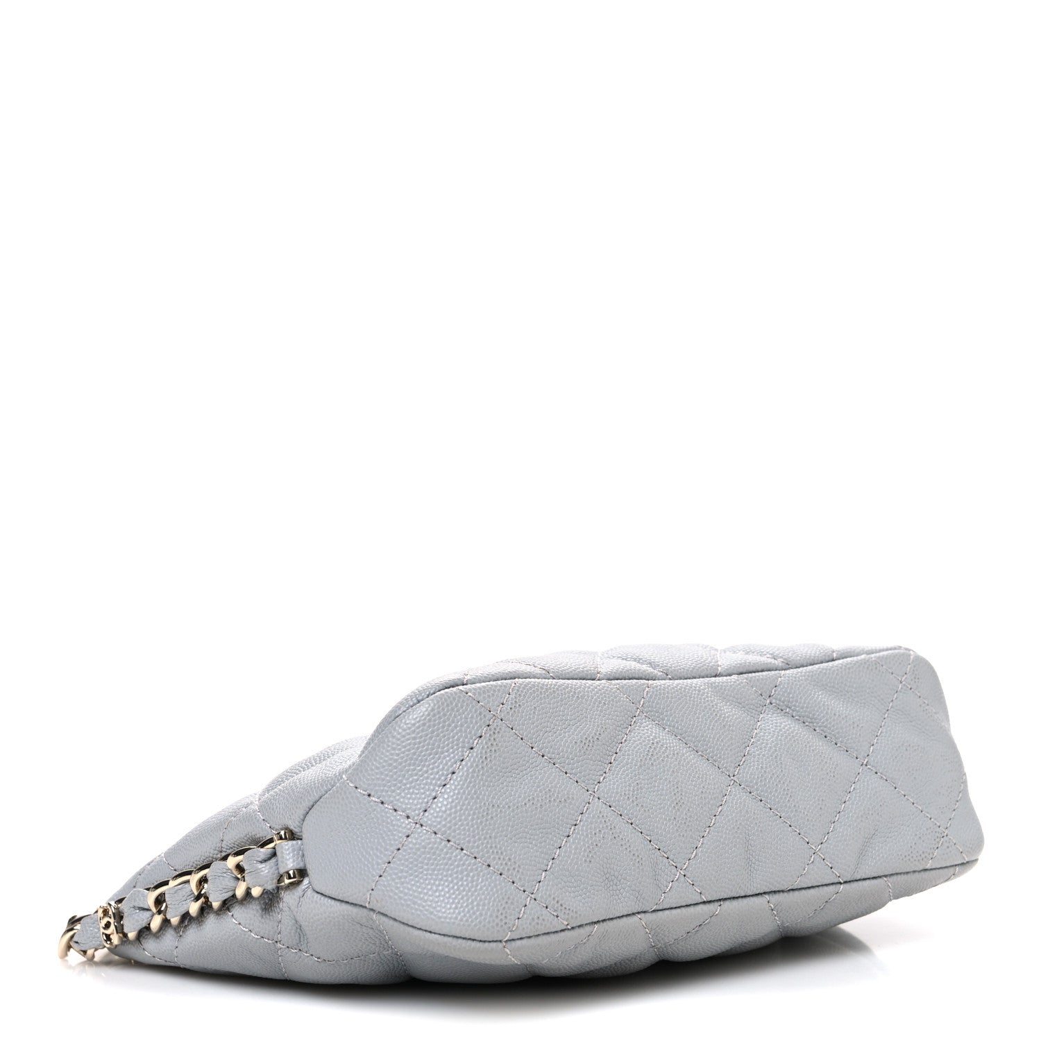 Chanel Caviar Quilted Daylight Hobo Grey 4 of 10