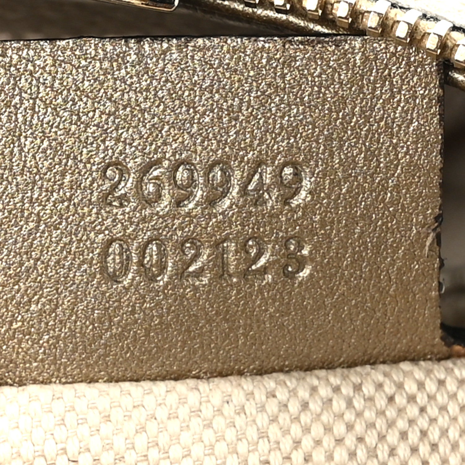 Gucci Monogram Medium Bella Hobo Gold 7 of 9