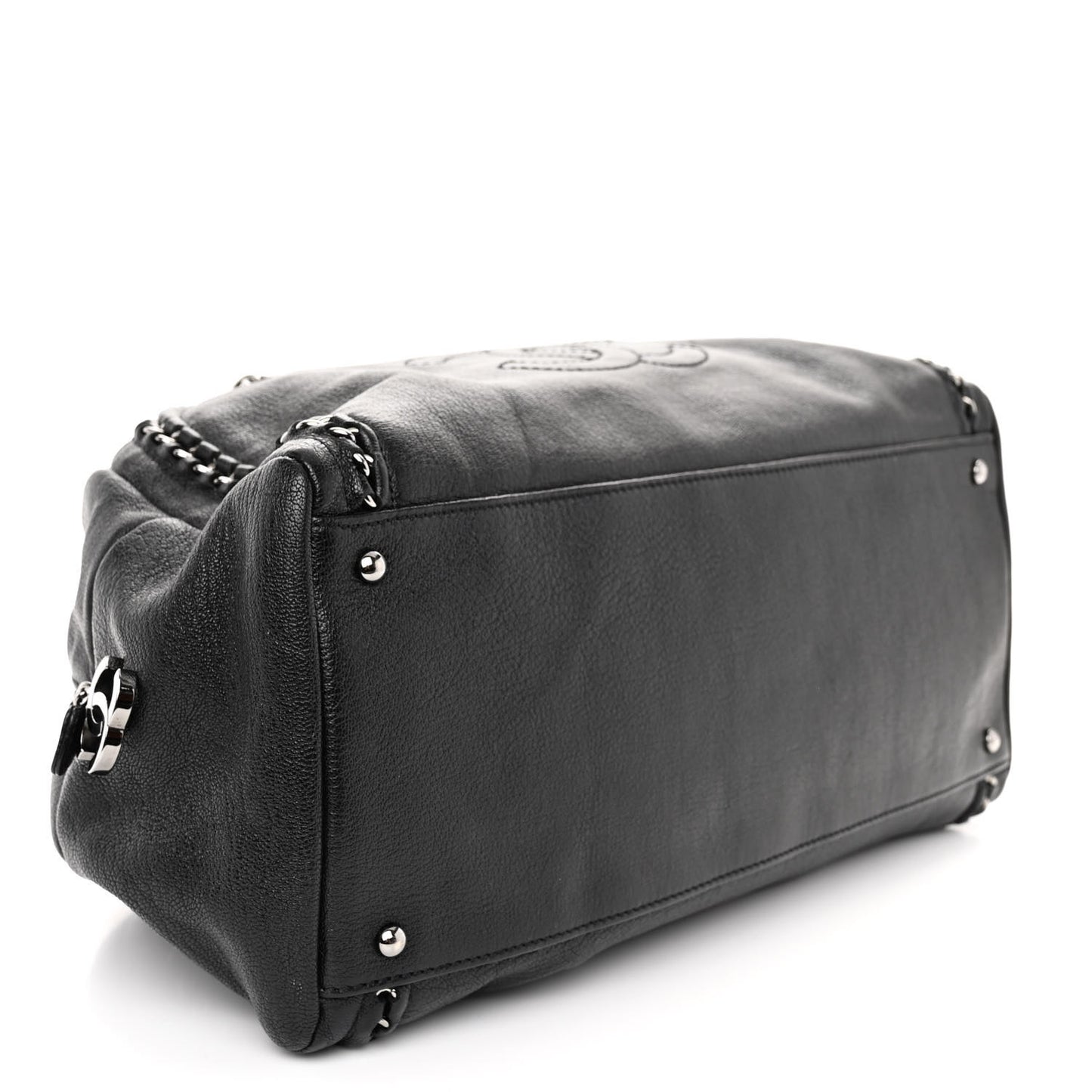 Smooth Calfskin Medium Luxe Ligne Bowler Black