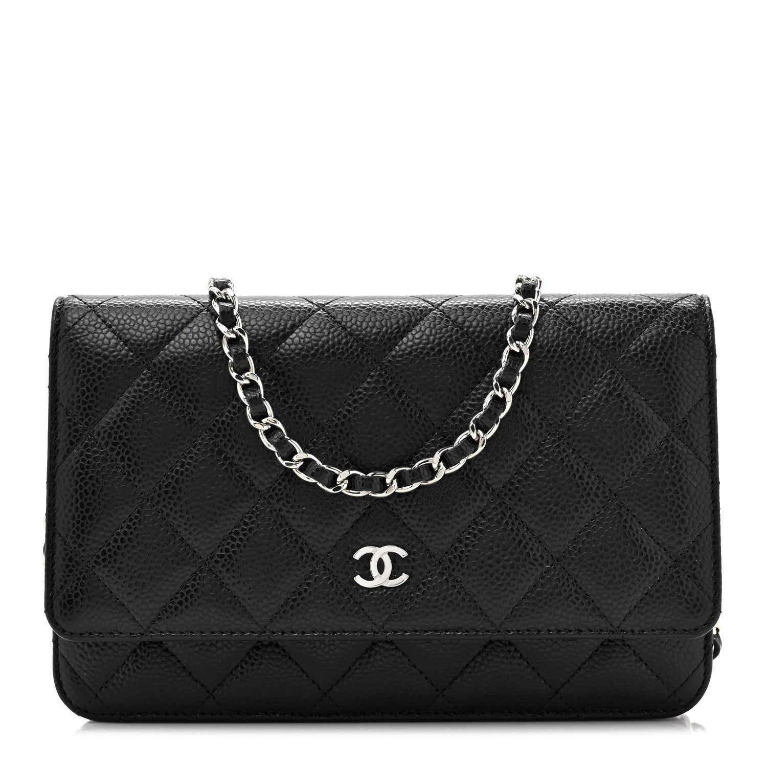 Chanel Caviar Quilted Wallet On Chain WOC Black 1 of 12