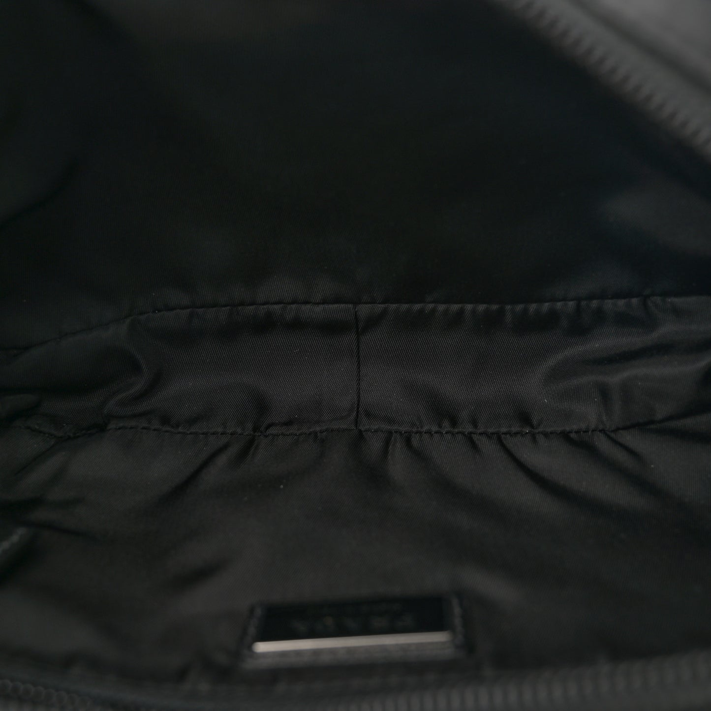 Re-Nylon Saffiano Belt Bag L Black