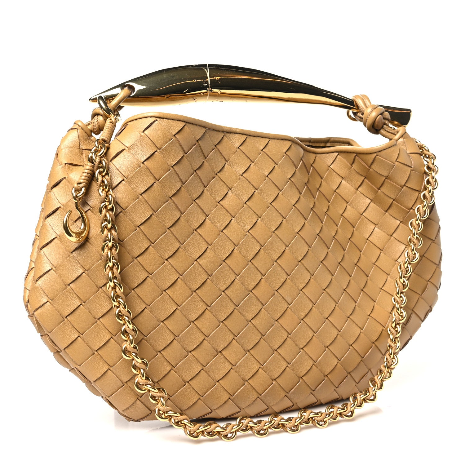 Bottega Veneta Nappa Intrecciato Sardine With Chain Bag Dark Praline 3 of 10