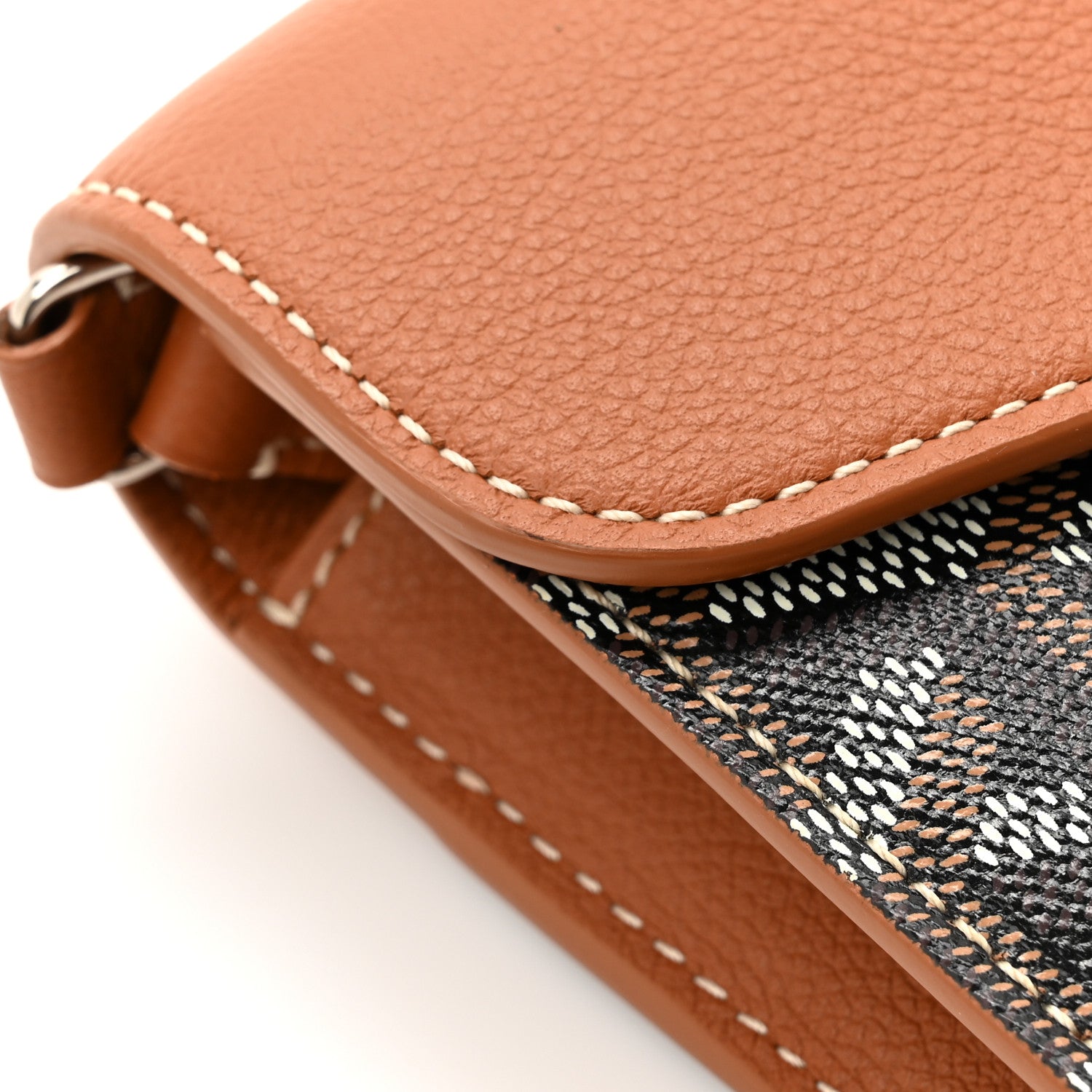 Goyard Goyardine Calfskin Chypre Wallet Pouch Black Gold 10 of 12