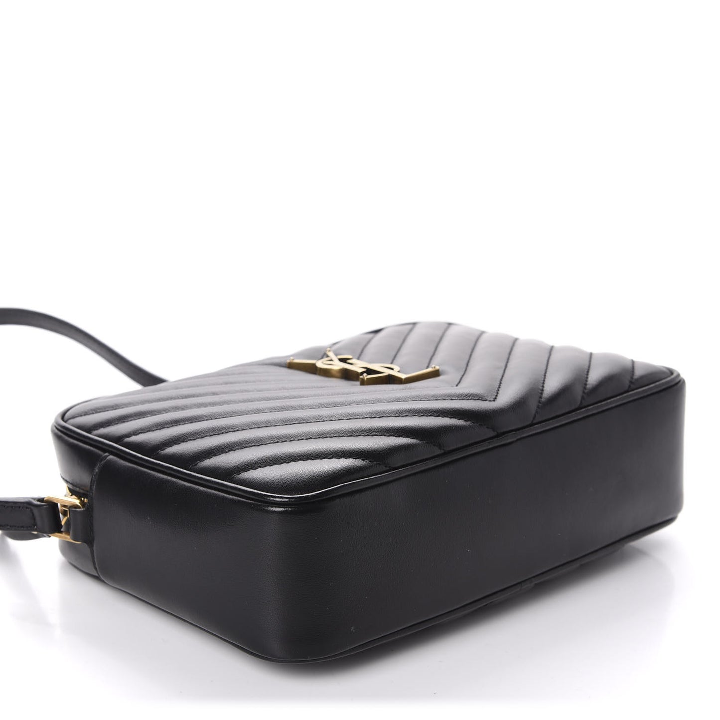Calfskin Matelasse Monogram Lou Camera Bag Black