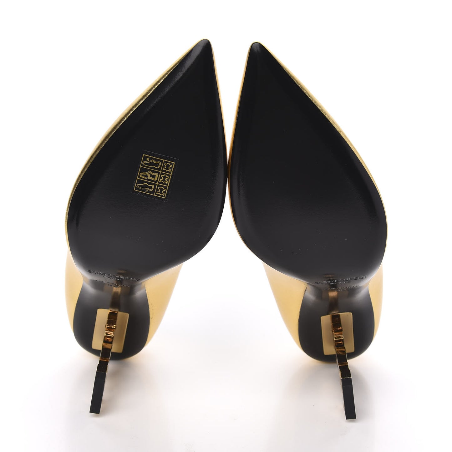 Calfskin Opyum 85 Pumps 39 Gold