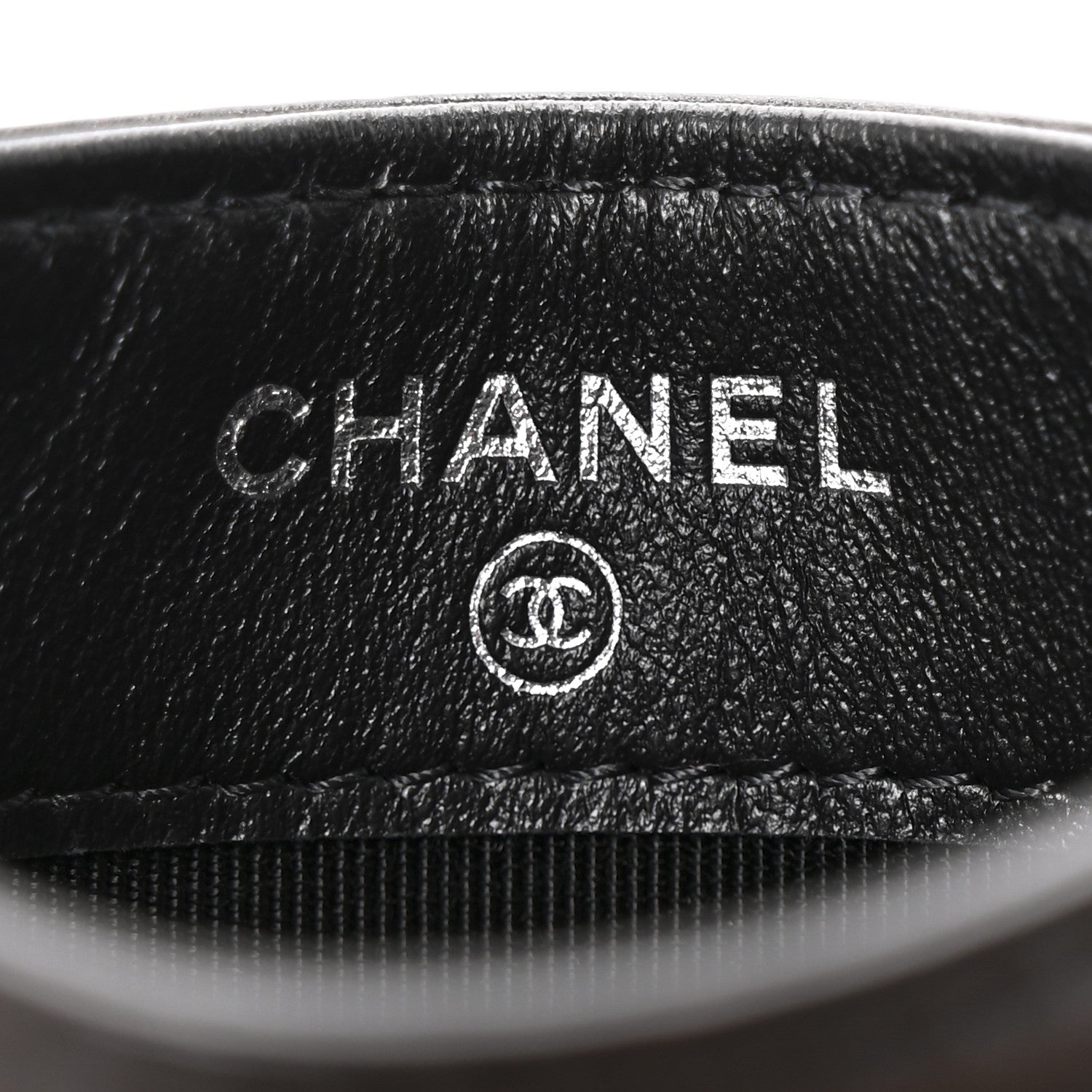 Chanel Aged Calfskin Quilted Gabrielle Card Holder Wallet So Black 6 of 8