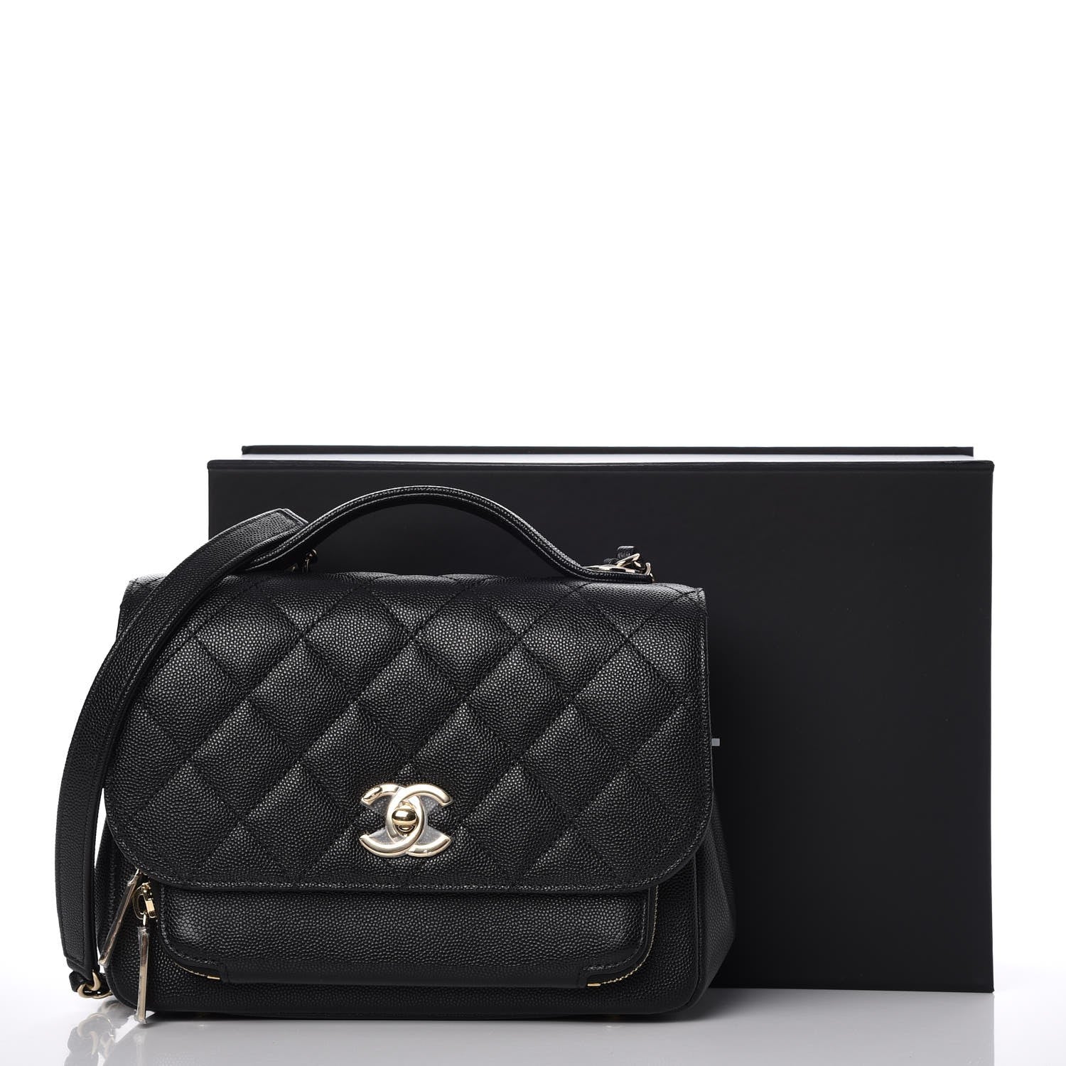Chanel Caviar Quilted Medium Business Affinity Flap Black 8 of 8