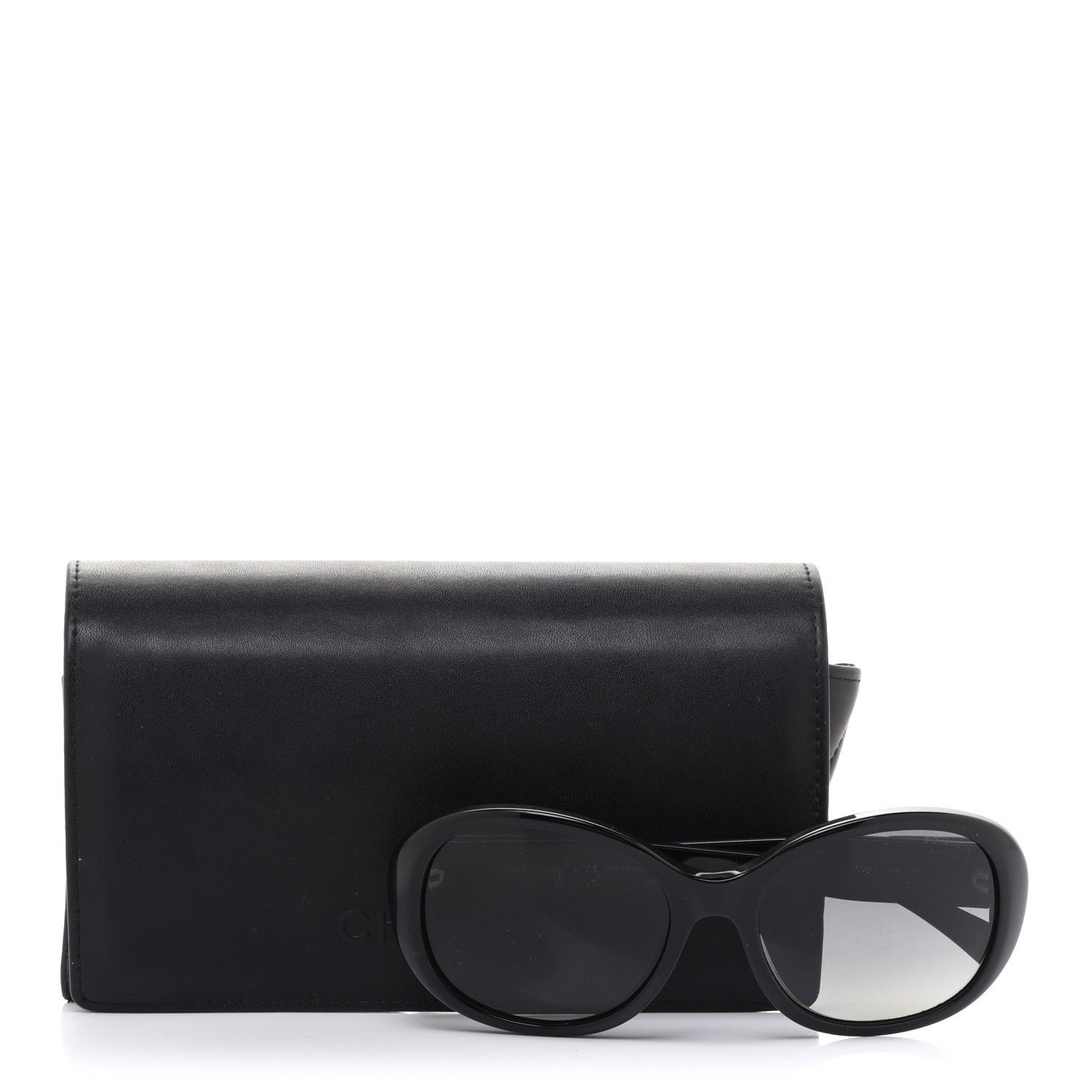 Chanel Acetate CC Turnlock Sunglasses 5235-Q Black Beige 7 of 7