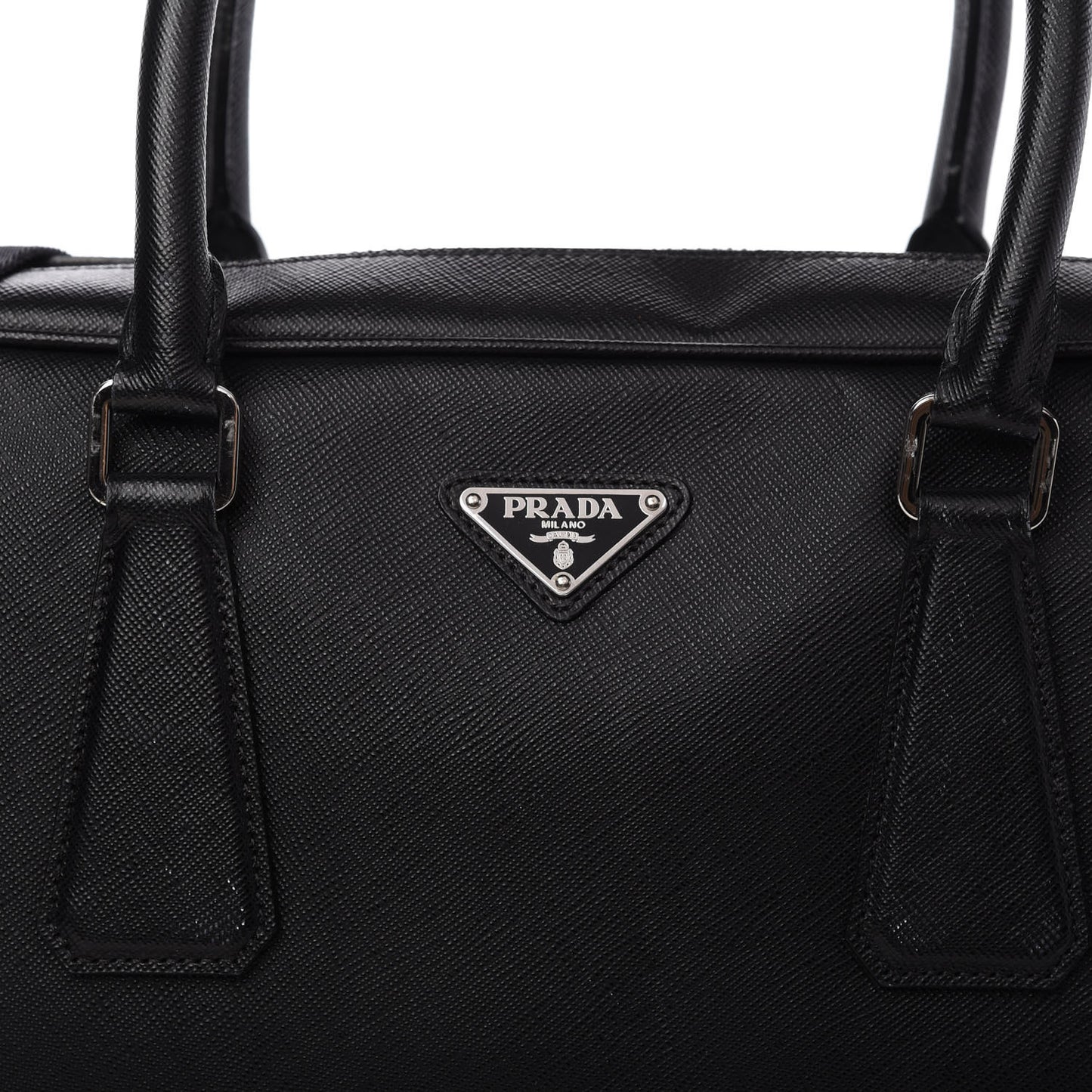 Saffiano Travel Briefcase Black