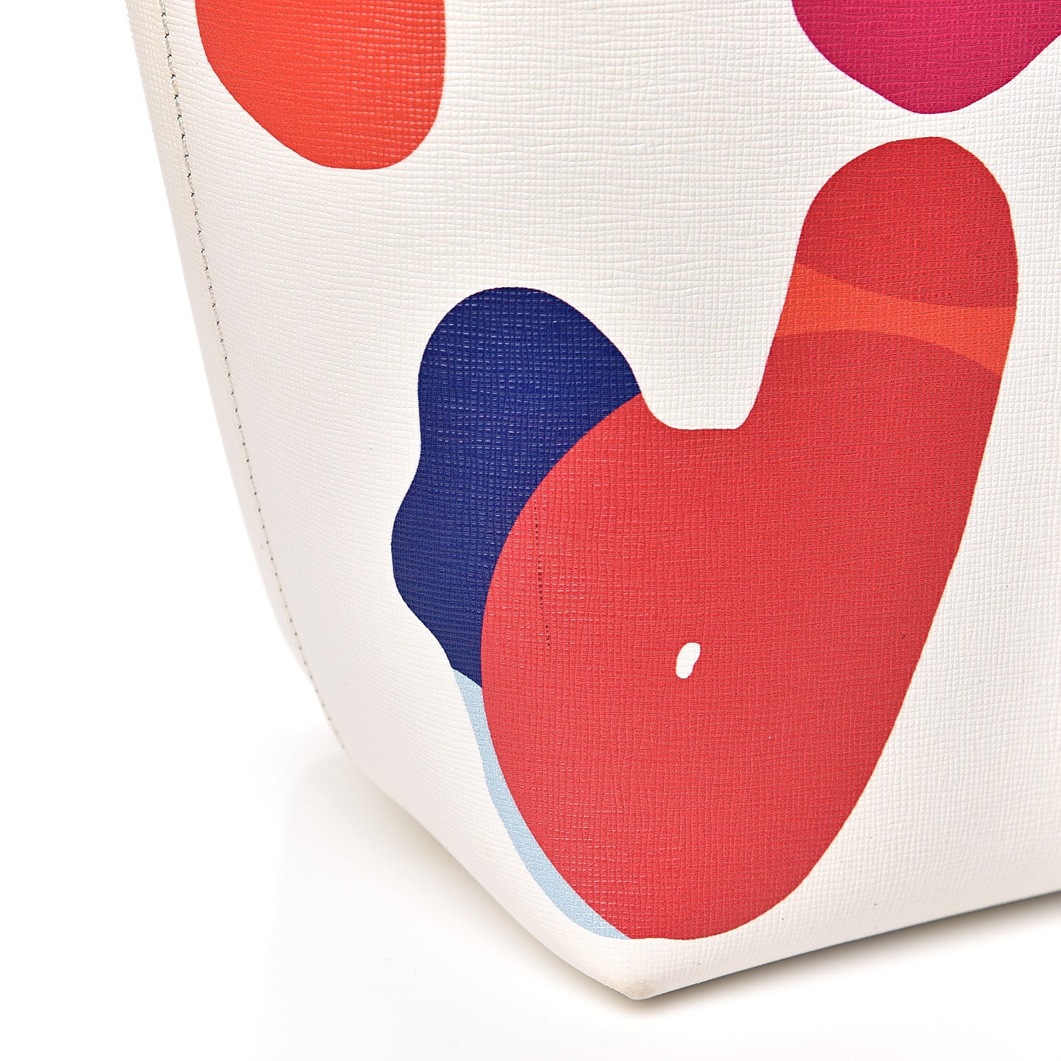 Fendi Vitello Elite Roma Print Signature Roll Tote White Multicolor 13 of 15
