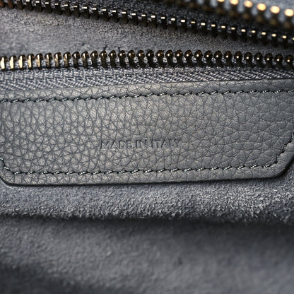 Celine Drummed Calfskin Micro Luggage Kohl 6 of 11