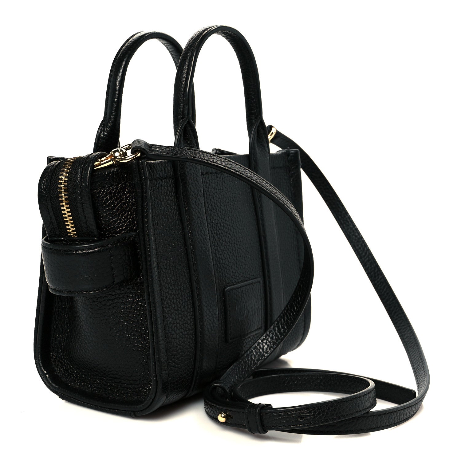Marc Jacobs Grained Calfskin Micro The Tote Bag Black 3 of 12