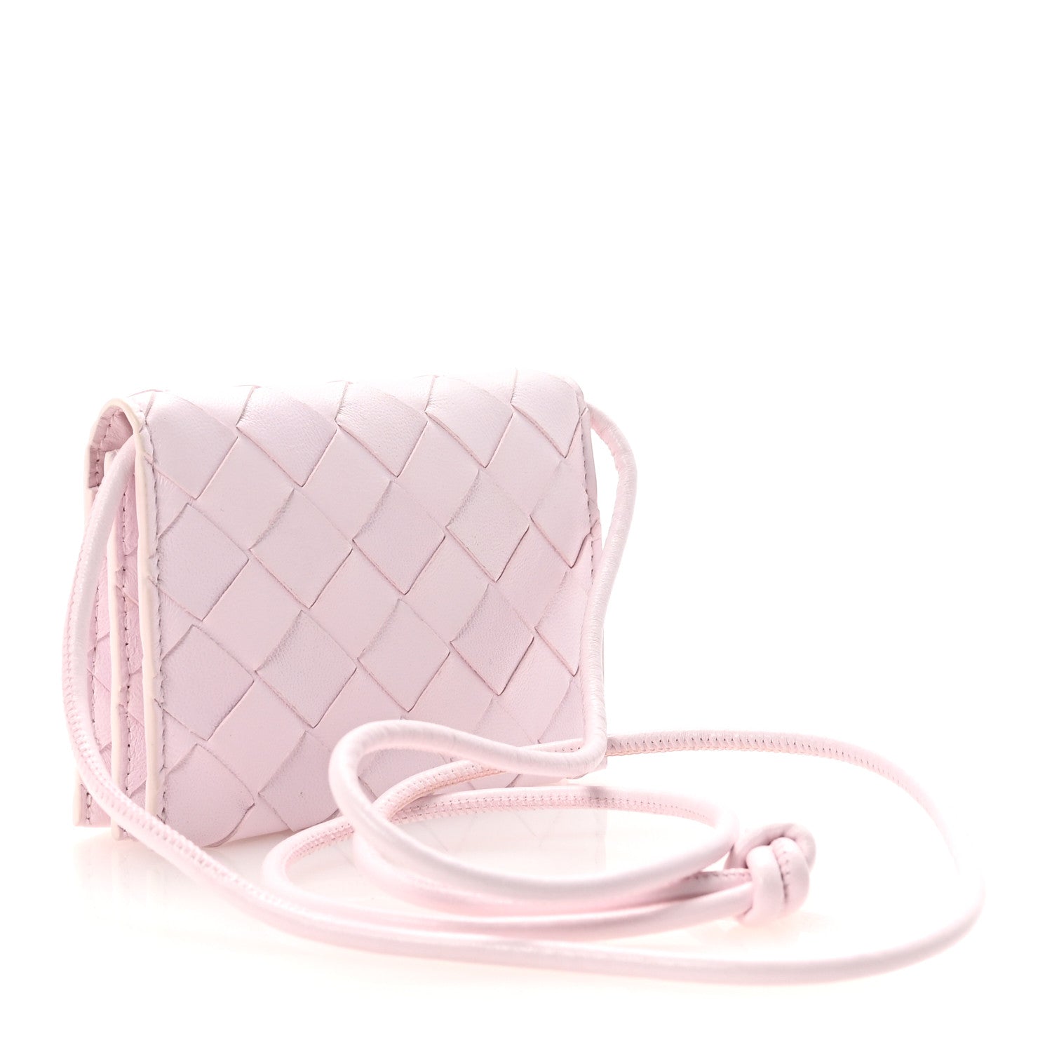 Bottega Veneta Nappa Intrecciato Card Case On Strap Bliss 3 of 9