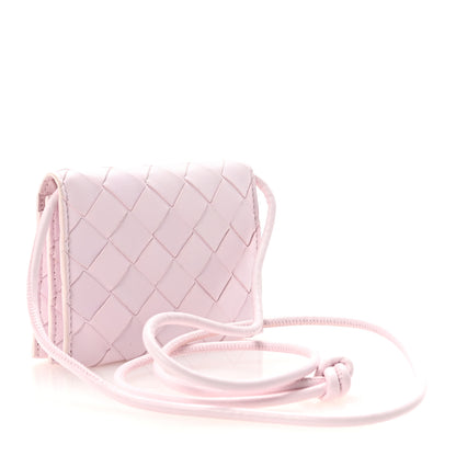 Bottega Veneta Nappa Intrecciato Card Case On Strap Bliss 3 of 9