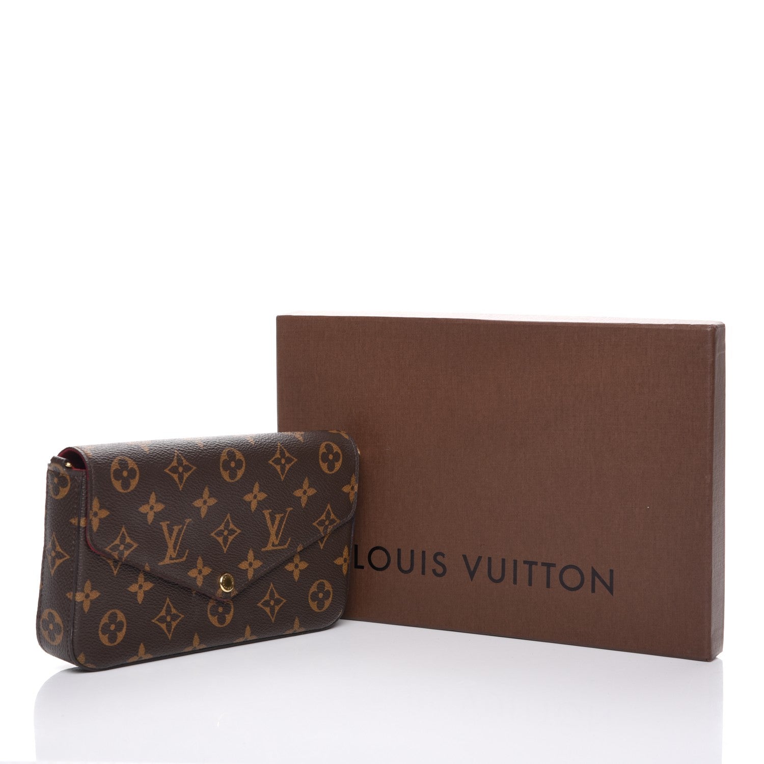 Louis Vuitton Monogram Pochette Felicie Chain Wallet Fuchsia 8 of 8