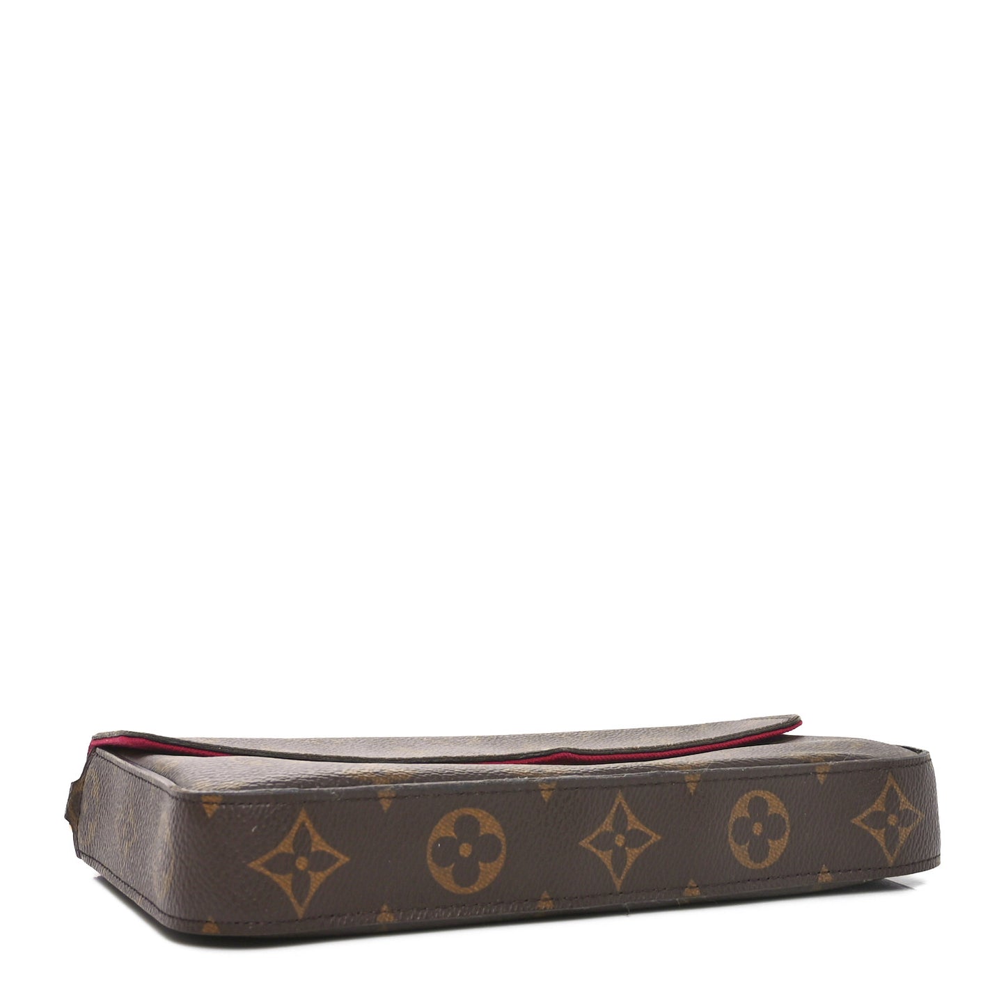 Monogram Pochette Felicie Chain Wallet Fuchsia