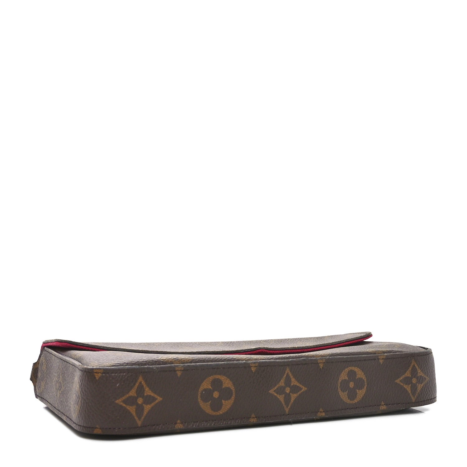 Louis Vuitton Monogram Pochette Felicie Chain Wallet Fuchsia 4 of 12