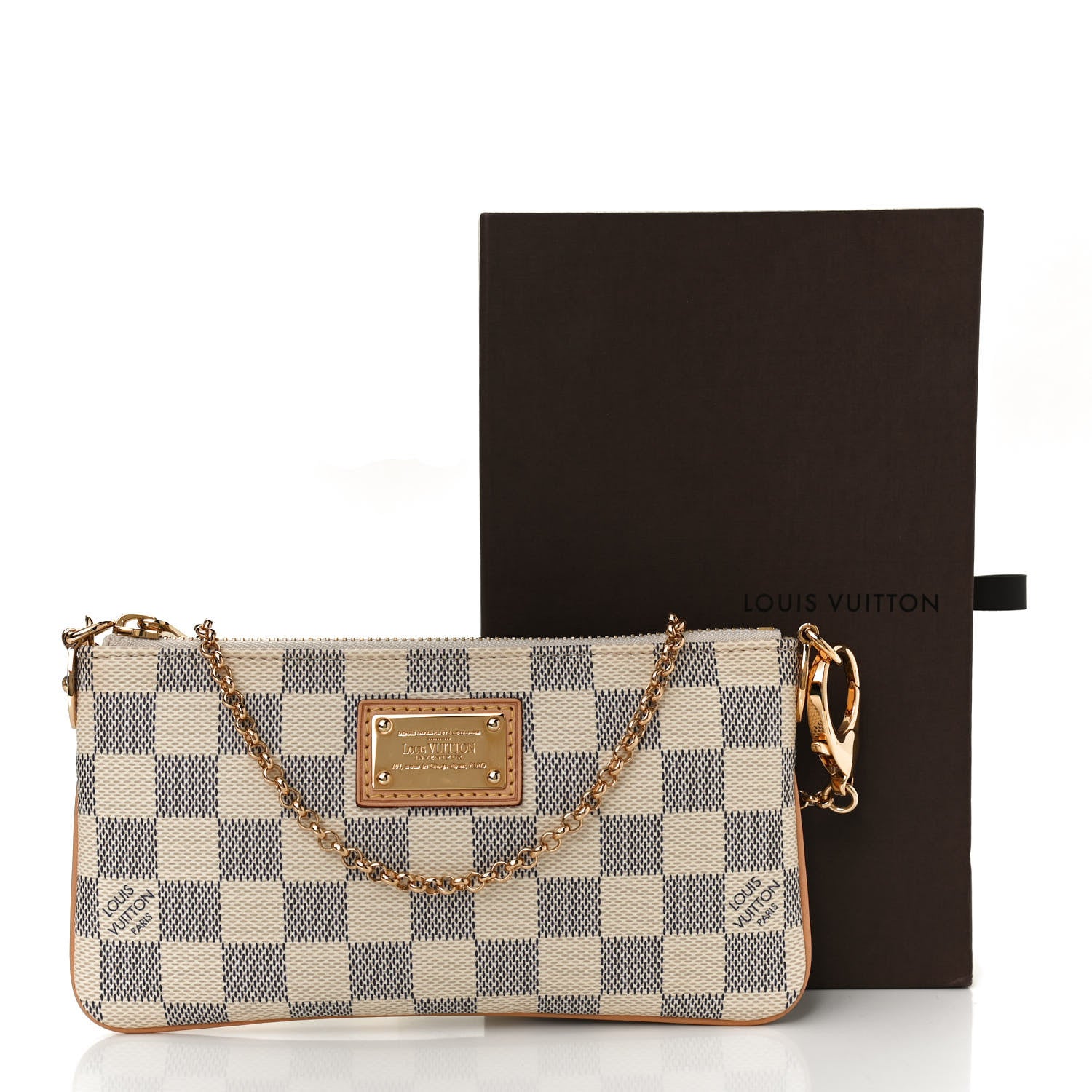 Louis Vuitton Damier Azur Pochette Milla MM 10 of 10
