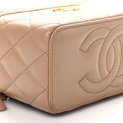 Chanel Lambskin Quilted Small Pillow Crush Vanity Case With Chain Beige 9 of 10