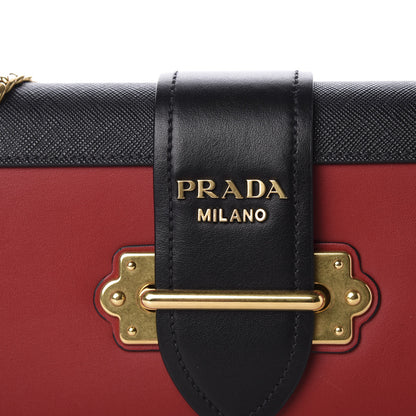 Prada City Calf Saffiano Cahier Pochette Fuoco Black 9 of 9