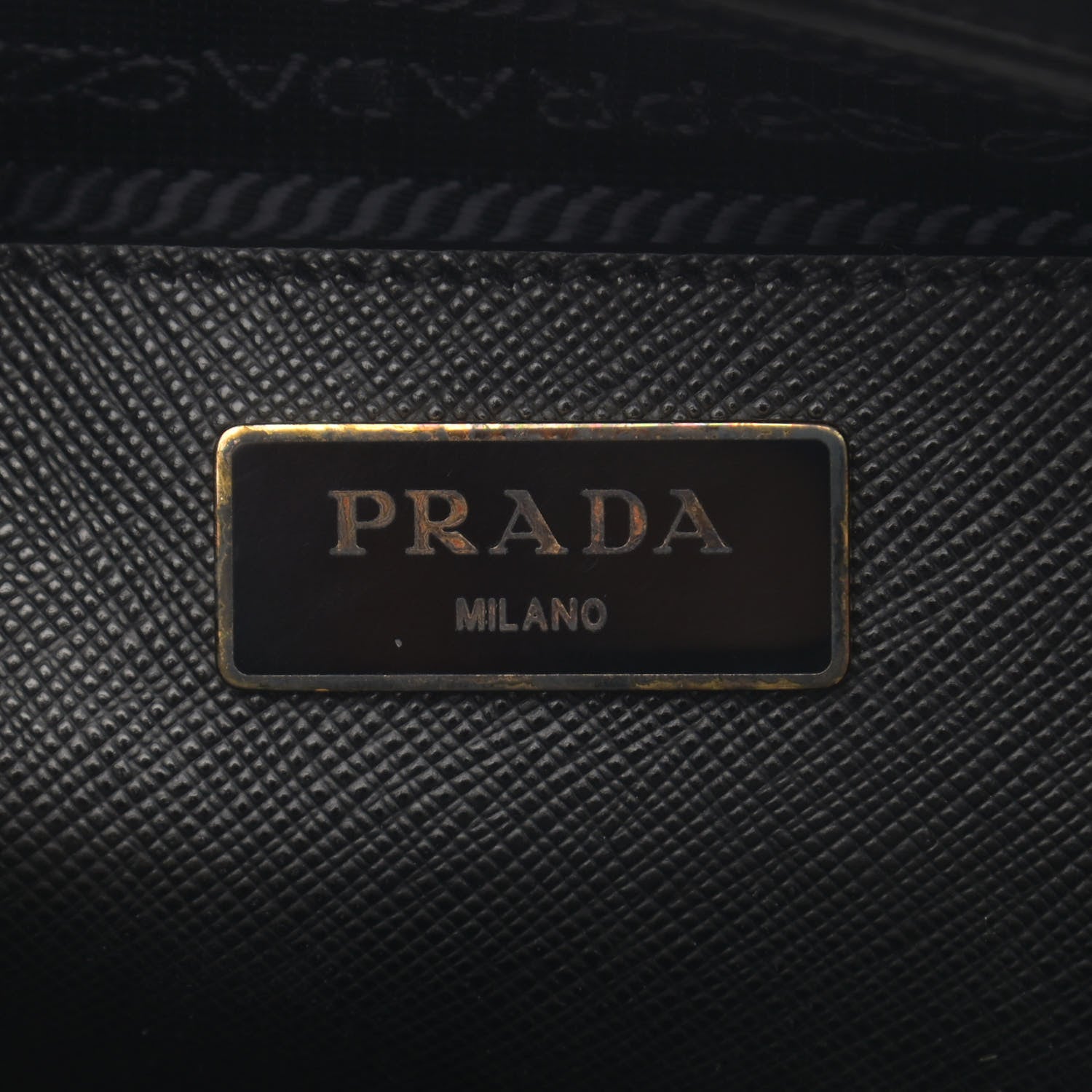 Prada Saffiano Lux Small Parabole Tote Black 6 of 12