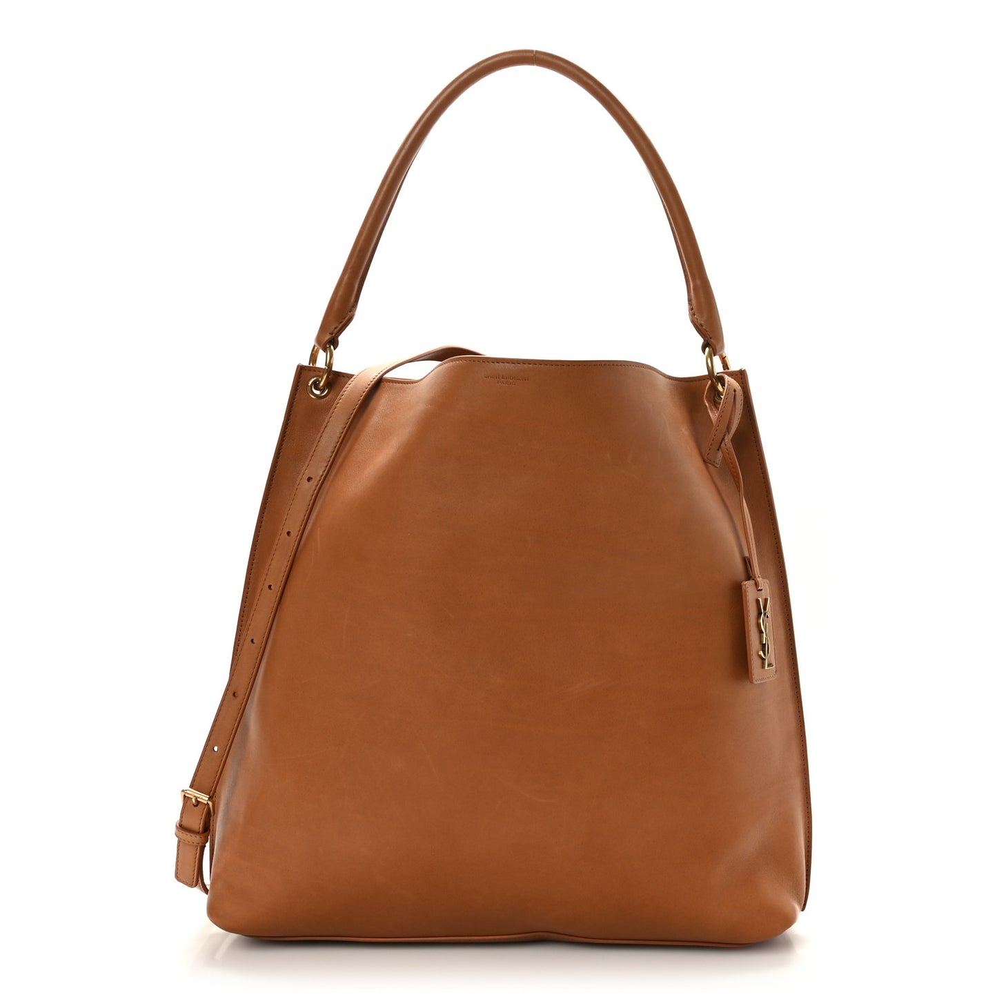 Calfskin Tag Hobo Tan