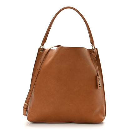 Saint Laurent Calfskin Tag Hobo Tan 3 of 10