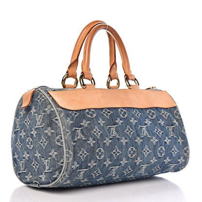 Louis Vuitton Monogram Denim Neo Speedy Blue 3 of 16