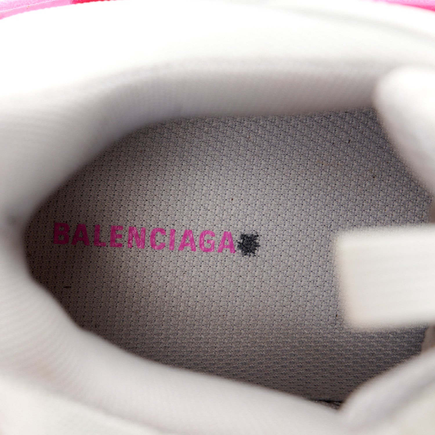 Balenciaga Fabric Mesh Womens Triple S Sneakers 38 Fluo Pink White 8 of 10