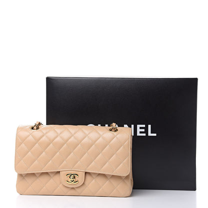 Chanel Caviar Quilted Medium Double Flap Beige Clair 11 of 11