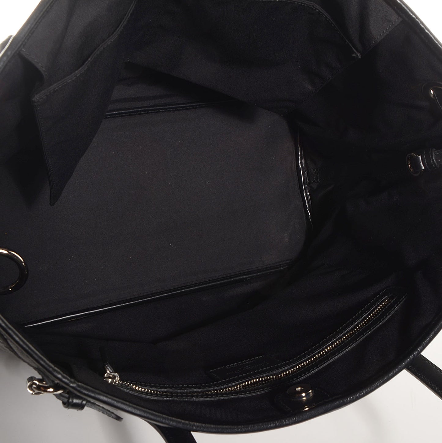 Coated Canvas Cannage Medium Panarea Tote Black