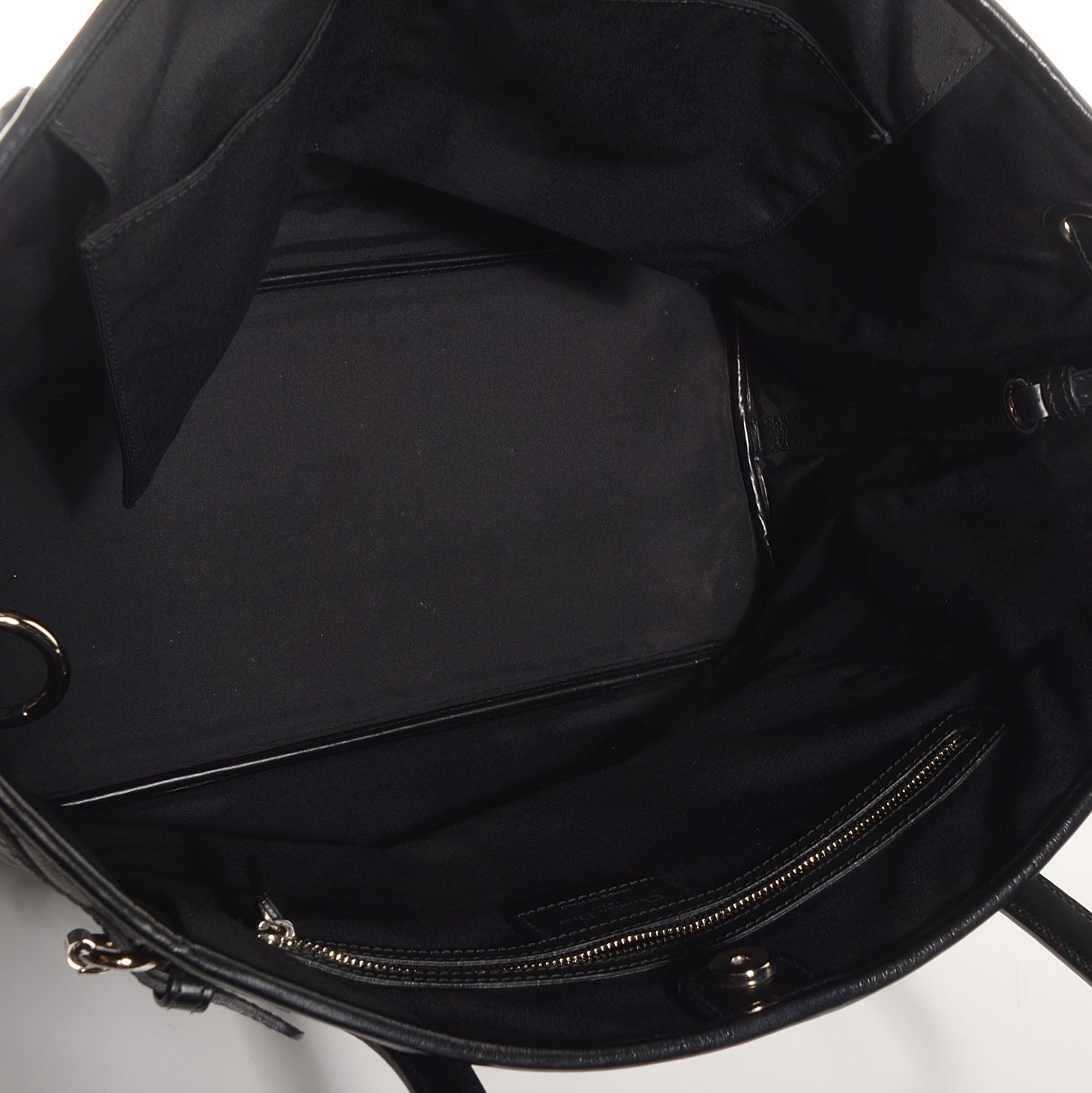 Christian Dior Coated Canvas Cannage Medium Panarea Tote Black 5 of 8