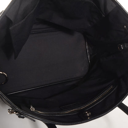 Christian Dior Coated Canvas Cannage Medium Panarea Tote Black 5 of 8