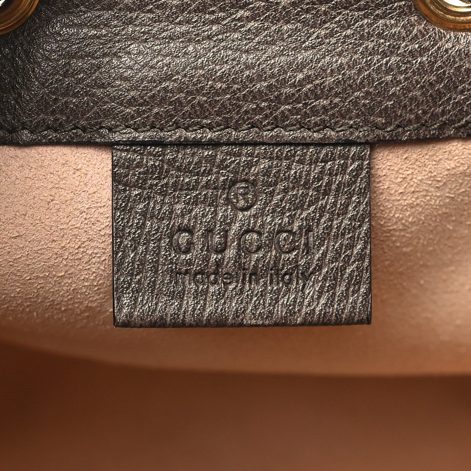 Gucci GG Supreme Monogram Web Mini Ophidia Bucket Bag Brown 6 of 10