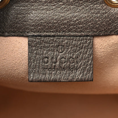 Gucci GG Supreme Monogram Web Mini Ophidia Bucket Bag Brown 6 of 10
