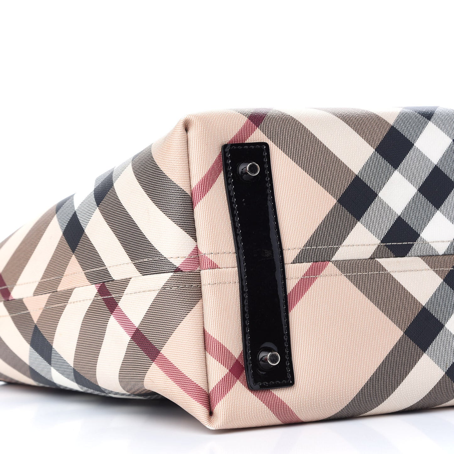 Supernova Check Small Nickie Tote Black