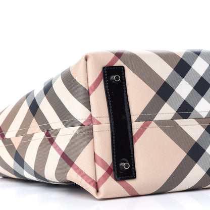 Burberry Supernova Check Small Nickie Tote Black 8 of 10