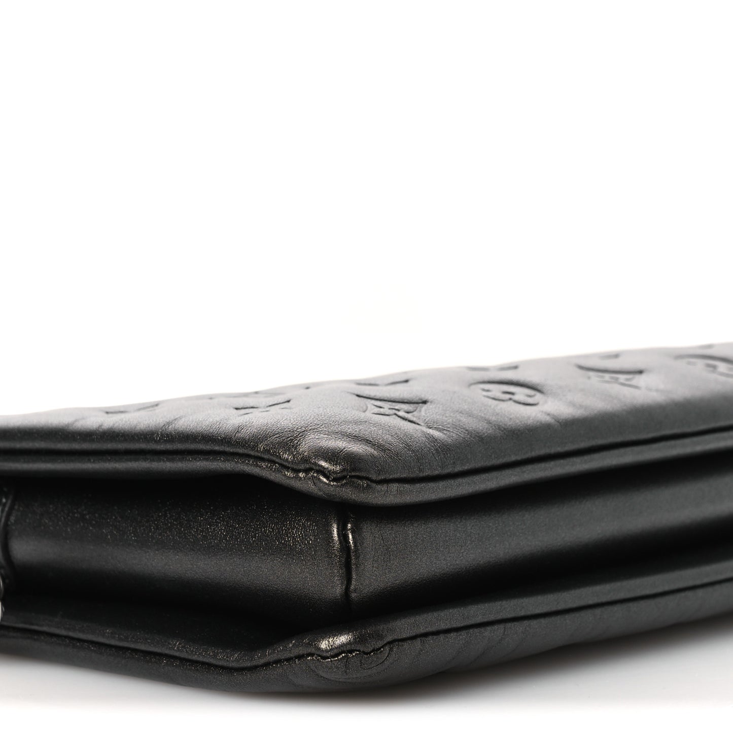 Lambskin Embossed Monogram Coussin PM Anthracite