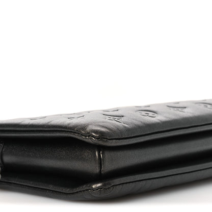 Louis Vuitton Lambskin Embossed Monogram Coussin PM Anthracite 8 of 10