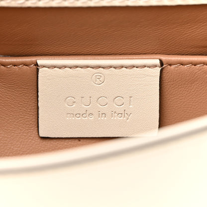 Gucci Nappa Pearl Studded Mini Queen Margaret Broadway Shoulder Bag Mystic White 6 of 9