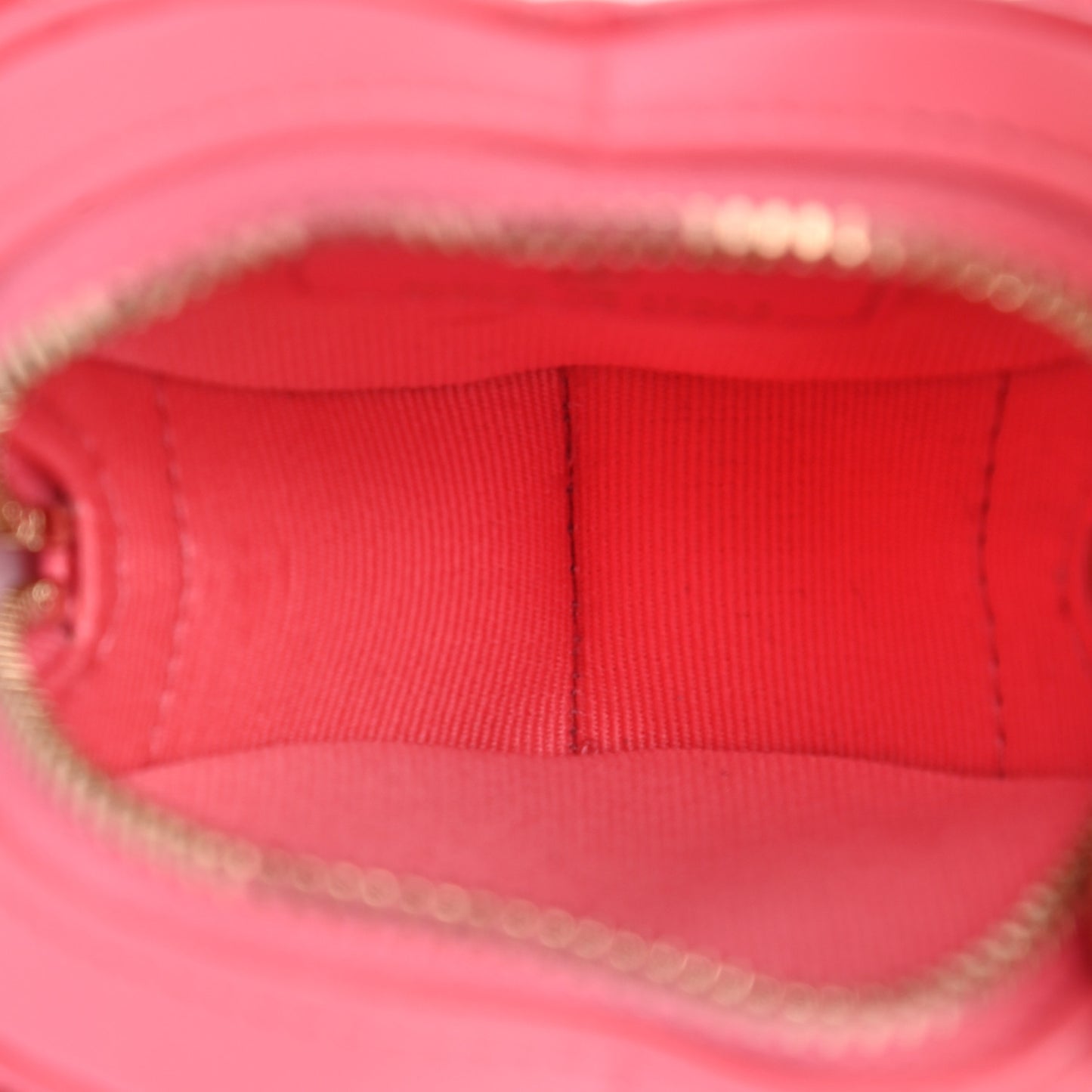 Lambskin Quilted CC In Love Heart Zipped Arm Coin Purse Pink