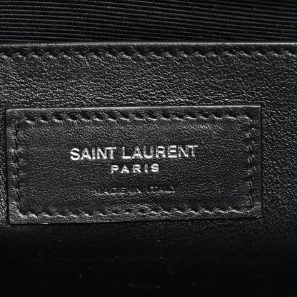 Saint Laurent Grain De Poudre Medium Classic Monogram Kate Satchel Black 5 of 10