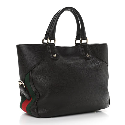 Gucci Calfskin Horsebit Web Dark Brown 3 of 12