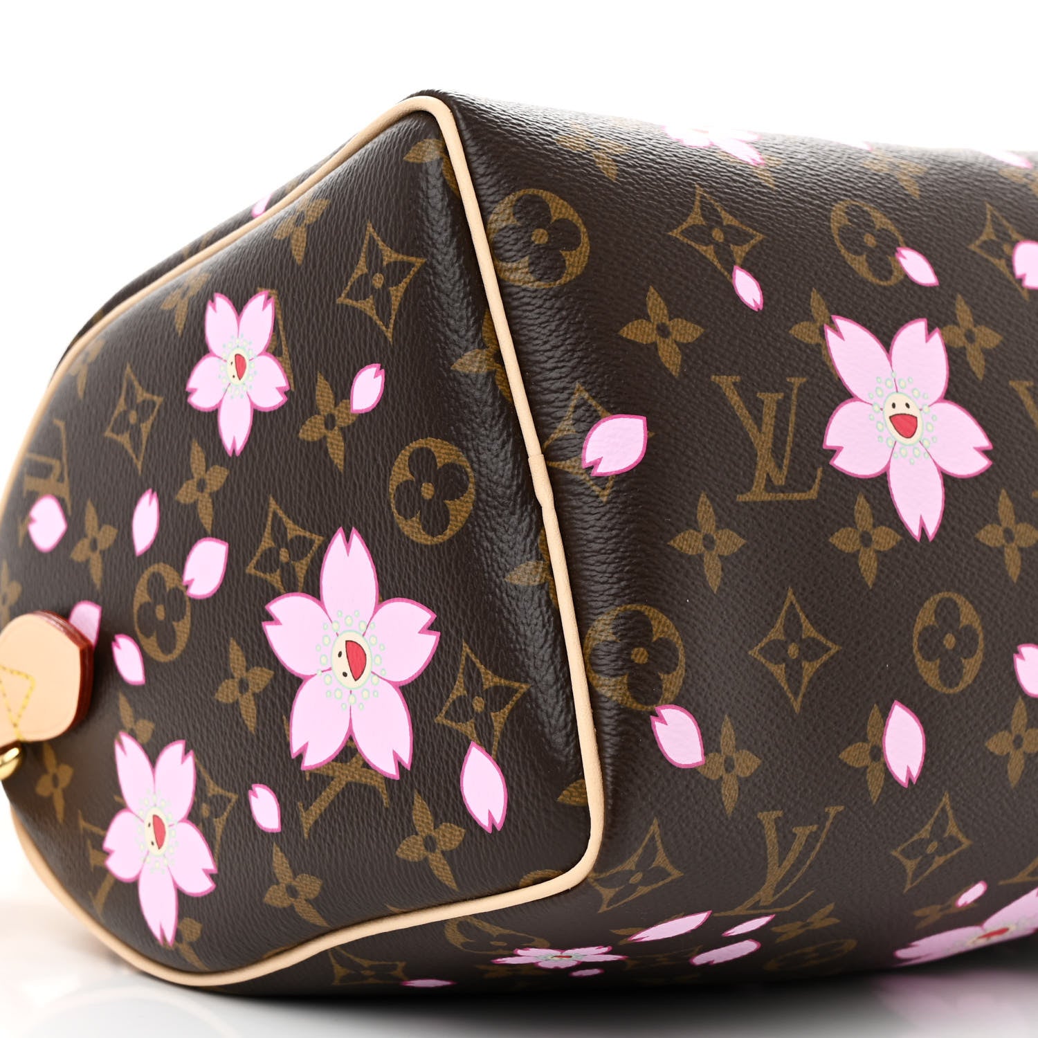 Louis Vuitton LV X TM Monogram Cherry Blossom Speedy Bandouliere 25 Sakura Brown 6 of 8