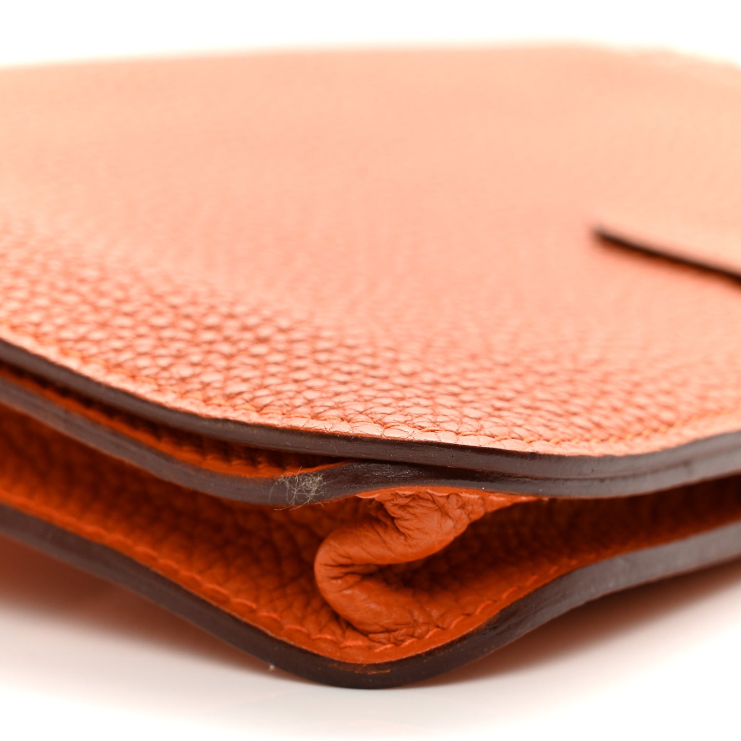Togo Dogon Wallet Waist Pouch Orange