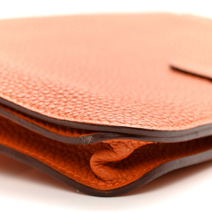Hermes Togo Dogon Wallet Waist Pouch Orange 8 of 10