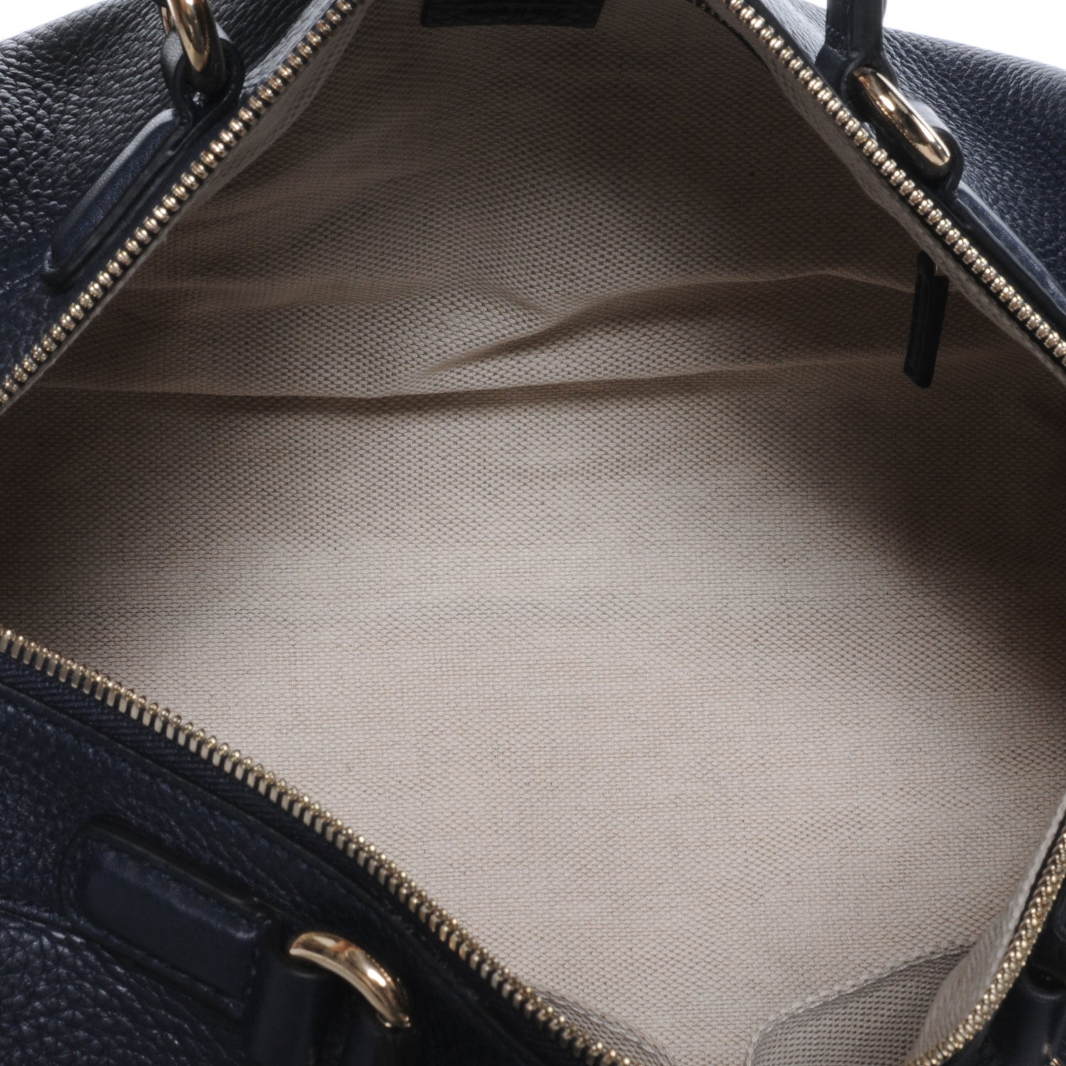 Gucci Pebbled Calfskin Medium Soho Boston Blue 5 of 7