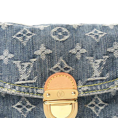 Louis Vuitton Monogram Denim Mini Pleaty Blue 7 of 9