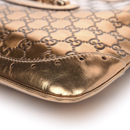 Gucci Metallic Guccissima Punch Hobo Bronze 9 of 13